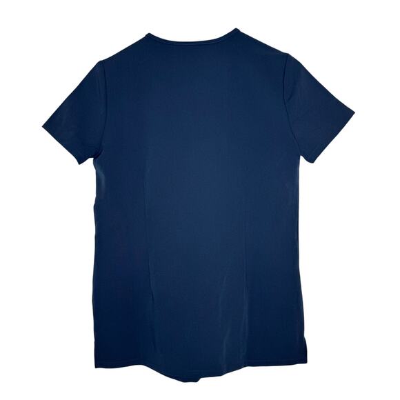 NWT FIGS XXS Casma 3 Pocket Scrub Top in Dark Harbor (Blue/Gray) - Picture 4 of 4